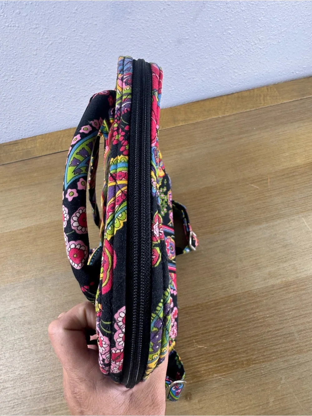 Vera Bradley Symphony In Hue Small Backpack Retired Floral Paisley Bag